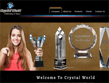 Tablet Screenshot of crystalworldawards.com
